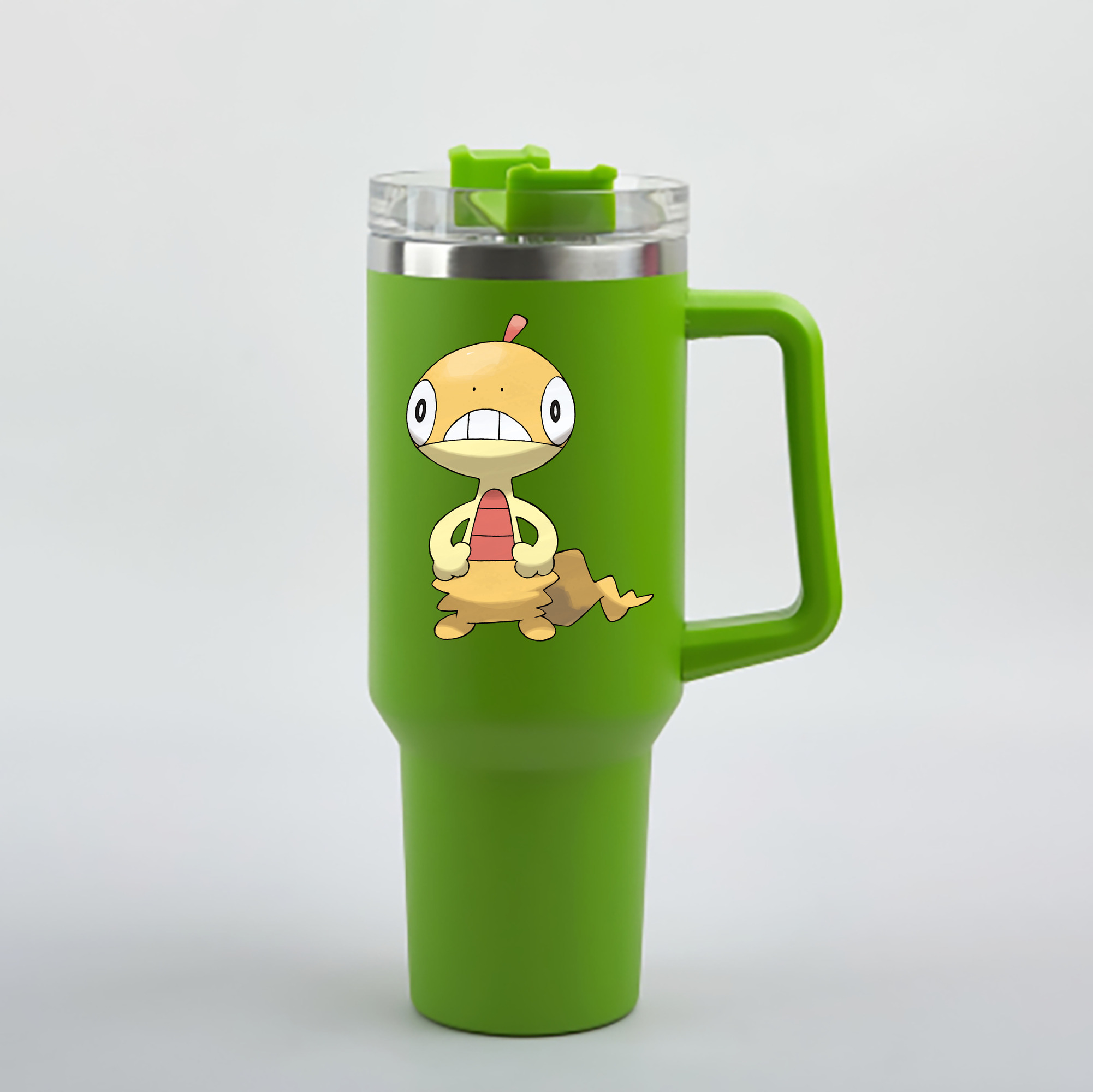 （画像用） ポケットモンスター Pokémon 1200mL車用タンブラー - クリスタルステッカー（プラスチックストロー付き）